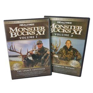 Set of 2 Hunting DVDs Realtree Monster Bucks XI Volumes 1 & 2
